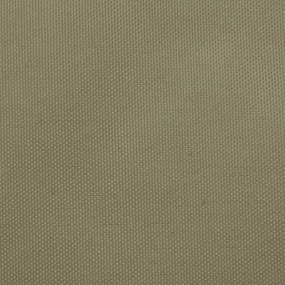 bézs háromszögű oxford-szövet napvitorla 4,5 x 4,5 x 4,5 m