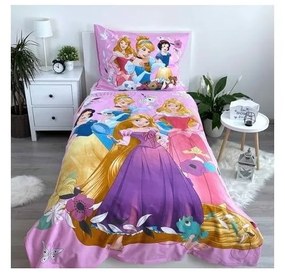 Egyszemélyes pamut gyerek ágyneműhuzat 140x200 cm Princess – Jerry Fabrics