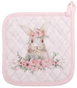 Edényalátét - 20x20cm - Floral Easter Bunny