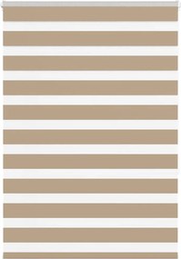 vidaXL zebrafüggönnyel homokbarna szövetszélesség 105,9 cm poliészter