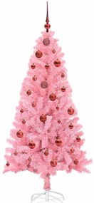Karácsonyfa 150 LED-del állvánnyal Rózsaszín 150 cm PVC