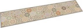vidaXL mosható hatszögletű pasztell bársony konyhaszőnyeg 60x300 cm