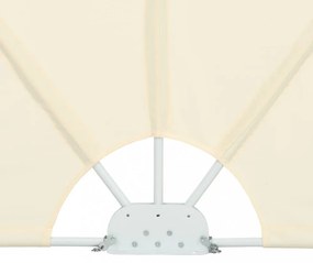 krémszínű összecsukható terasz oldalárnyékoló 300 x 150 cm