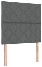 Fejtámla Gyémánt Blokk Design Sötétszürke 90 cm Szövet, Fejtámla Gyémánt Blokk Design Sötétszürke 180 cm Szövet