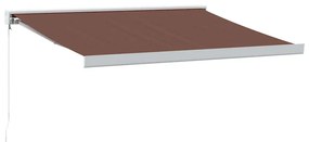 barna kézzel kihúzható napellenző 300 x 250 cm