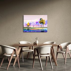 Kép - absztrakció, táj (70x50 cm)