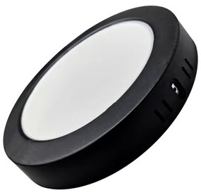 LED Mennyezeti lámpa ROUND LED/18W/230V 4000K átm. 21,7 cm fekete