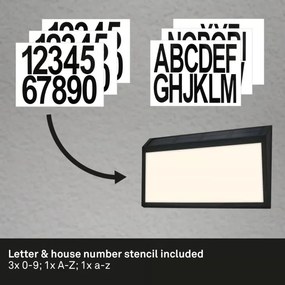 Briloner 3797015 - LED napelemes házszám LED/0,5W/1,2 IP44