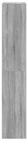 szürke sonoma cipőszekrény 4 kihajtható fiókkal 60x34x187,5 cm