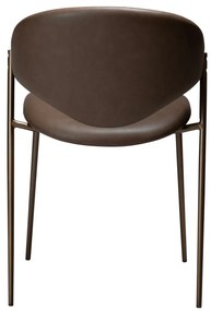 Sötétbarna bőrutánzat étkezőszék Zone – DAN-FORM Denmark