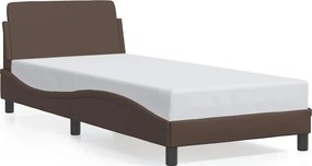 vidaXL barna műbőr ágykeret Dover 80 x 200 cm