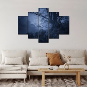 Egy sötét erdő képe (150x105 cm)