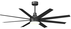 Aigostar B.V. Aigostar-LED Dimmelhető mennyezeti ventilátor LED/24W/230V 2700-6500K 165cm + távirányító fekete AI1569