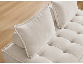 Fehér zsenília kanapé 175 cm Elisa – Bobochic Paris