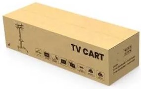 Brateck FS44-46TW gurulós TV állvány, alumínium / fekete