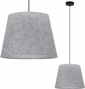 Mennyezeti Lámpa Függeszték Csillár Konyha Étkező Szürke Lenvászon Lámpabúra 38CM