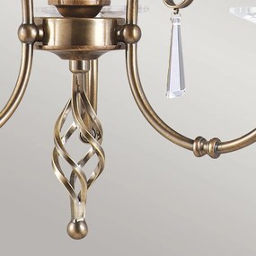 Elstead Lighting AEGEAN AG3-AGED-BRASS Csillár 3x60W/E14