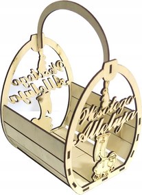 Tojáskosár Húsvéti Tojások Vidám Halleluja KQ44