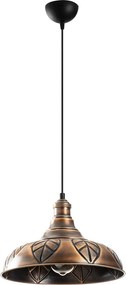 Sağlam 3714 réz fém függőlámpa, Ø32 cm