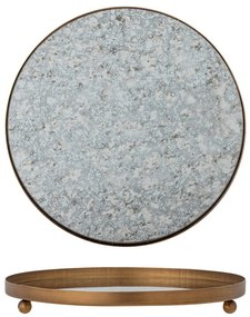 Üveg dekoratív tálca ø 35 cm Glacier – Bloomingville