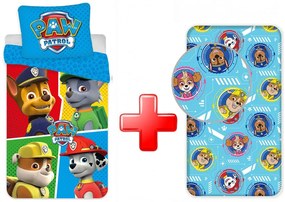 Mancs Őrjárat Colors ágyneműhuzat és gumis lepedő szett