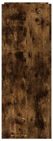 füstös tölgy színű szerelt fa cipőszekrény 74,5 x 37,5 x 100 cm