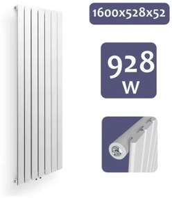 AQUAMARIN Függőleges radiátor 1600 x 528 x 52 mm