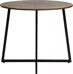 AKCIÓ Kerek étkezőasztal LUNA 90 cm, rusztikus barna II. osztály