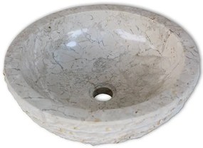 Krémszínű fürdőszobai mosdókagyló 40 cm