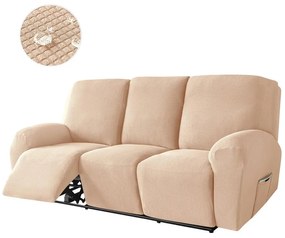 Relax Fotel Huzat (enyhén vízlepergető, 3 üléses, bézs, rugalmas)