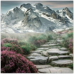 Poszterek 70x70 Hegyi kilátás Tájkép Köd