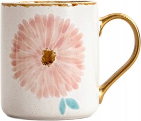 Meren bögre rózsaszín virággal és arany füllel 0,5 l Homla