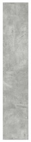 2 db betonszürke szerelt fa könyvespolcok halmozható 30x30x80cm