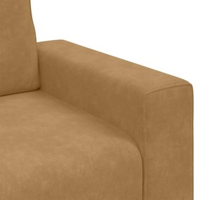 vidaXL barna bársony kanapéfotel 60 cm