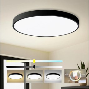 Brilagi- LED mennyezeti lámpatest POOL LED/128W/230V 3000/4500/6000K átm. 100 cm fekete