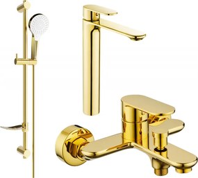 Mexen Milo DF05 kádkészlet, arany - 71313DF05-50