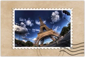 Poszterek 90x60 Eiffel-torony Párizsban