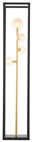 Jupiter 1911 - NEPTUN állólámpa 4xG9/14W/230V arany/fekete/füstös bézs