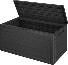 WOODEBOX tárolódoboz, 280l, 120x46x57cm, antracit Prosperplast