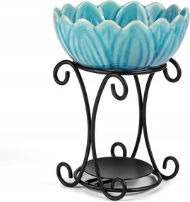 Gyertyatartó Melegítő Türkiz Kerámia Aromaterápia Illóolajok Ajándék