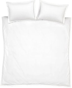 Fehér kétszemélyes pamut ágyneműhuzat 200x200 cm Oxford Lace Trim – Bianca