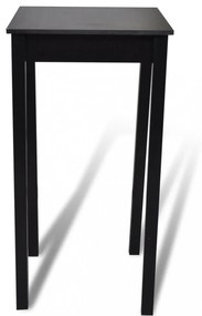 fekete MDF bárasztal 55 x 55 x 107 cm