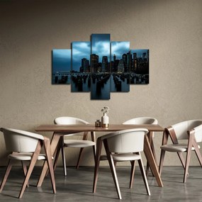Kép - Kilátás a New York-i felhőkarcolókra (150x105 cm)