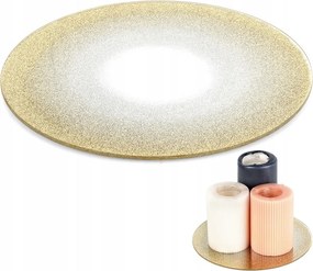 Arany Üveg állvány dekoratív kompozíciók gyertyák gyertyatartó