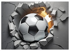 Gario Vászonkép 3D futball Méret: 100 x 70 cm