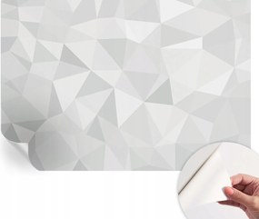 Divatos öntapadós tapéta Fali furnér Háromszög mozaik 152x104 cm