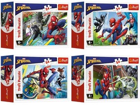Mini puzzle - Spiderman - 4 db-os készlet