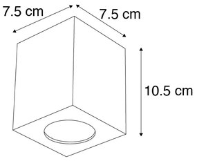 Design spotlámpa antracit - Quba 2