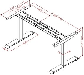 Elektromosan állítható magasságú asztal Liftor Expert