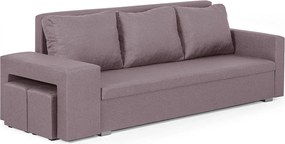 DOLAR II Háromszemélyes kinyitható kanapé Rózsaszín